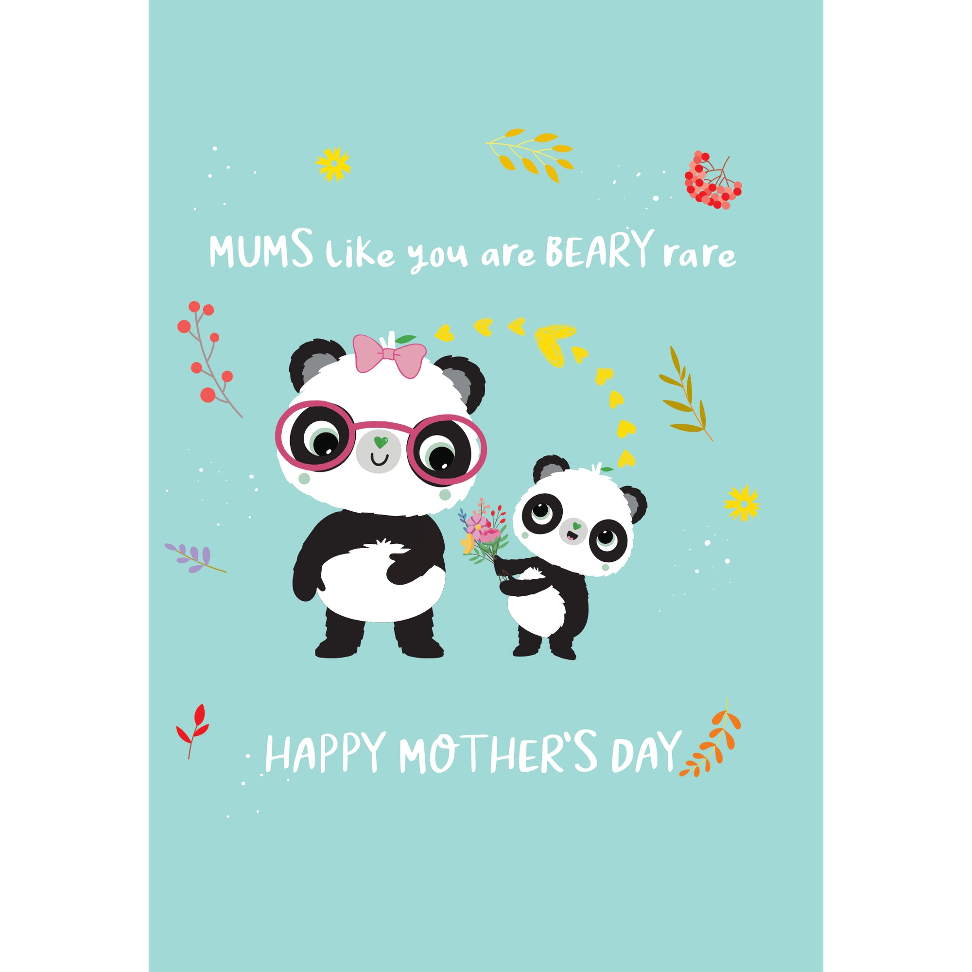 Mums Like You Are BEARY Rare | A6 Eco Mother's Day | Panda Joy