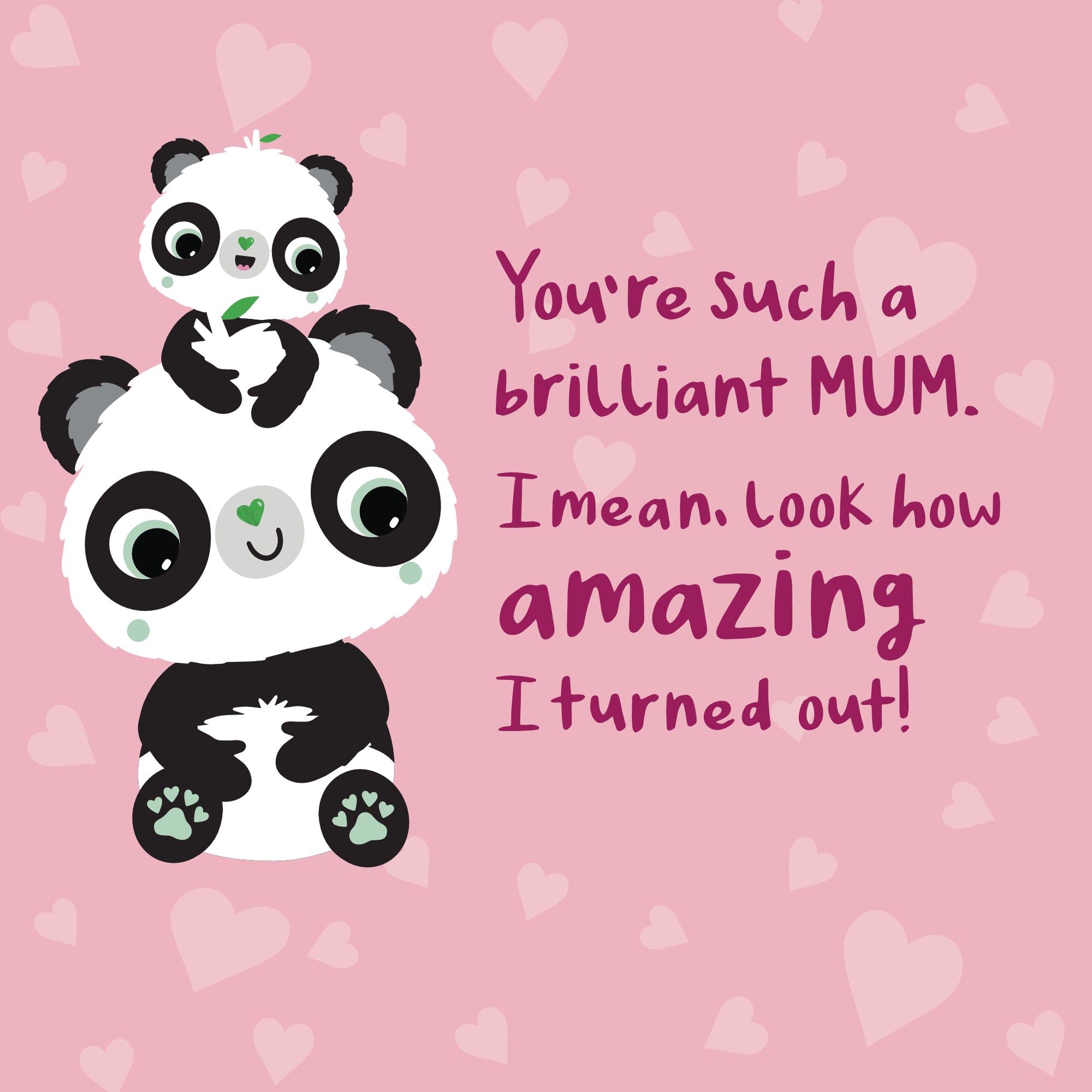 Such A Brilliant Mum | A6 Eco-Friendly Mother's Day | Panda Joy
