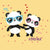 Cream Square You and Me Forever | Eco-friendly Valentines Cards | Panda Joy