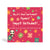 Pink 150mm square eco-friendly, tree free, birthday greeting card with several colourful flowers and Panda sitting on a green flower holding a present. The card says, Oh, it’s your birthday? Again?  Happy Birthday! You really need to stop having these before you get old.