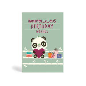 A6 Bamboolicious Birthday Wishes | Eco Cards | Panda Joy