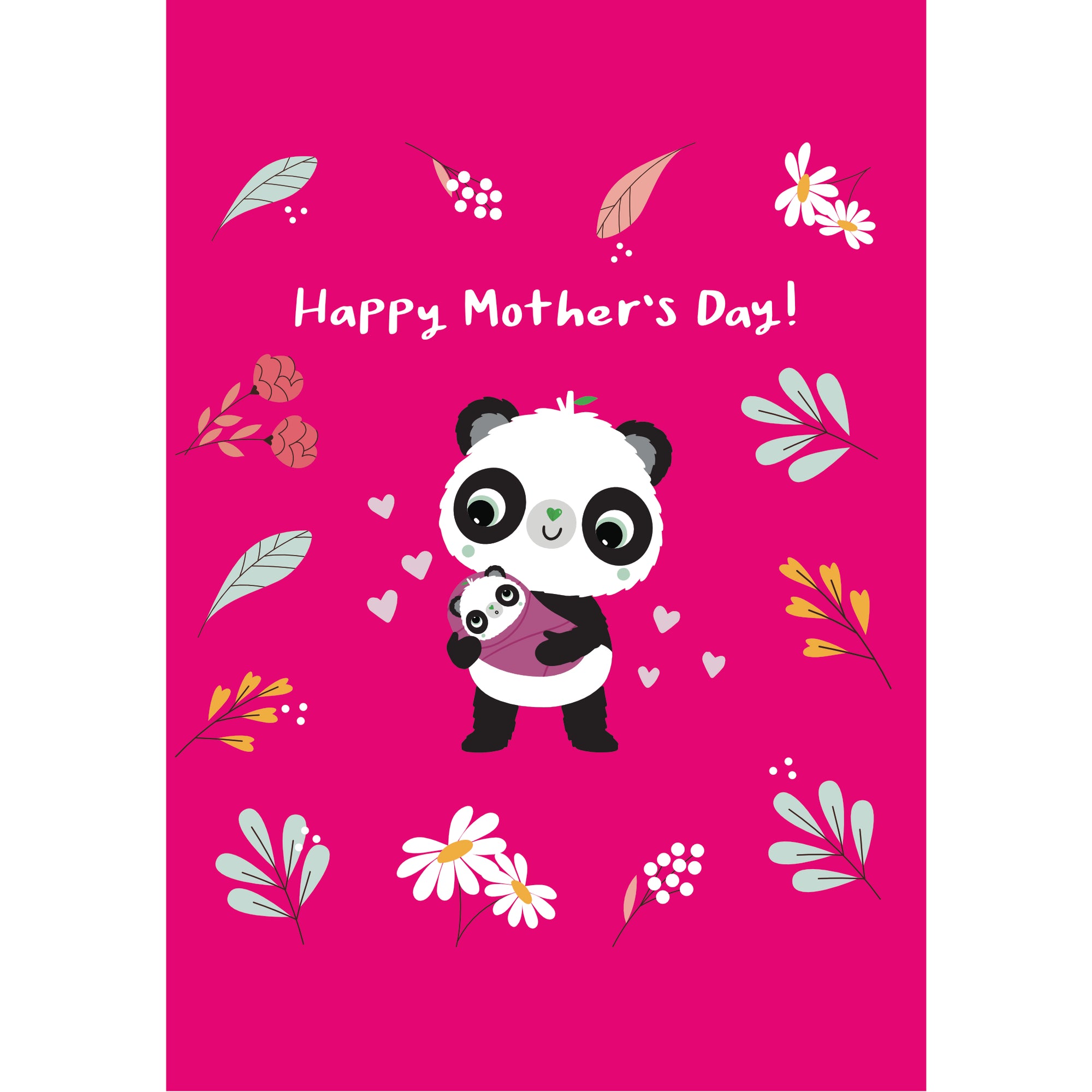 Surrounded by Flowers | A6 Eco Friendly Mother's Day | Panda Joy