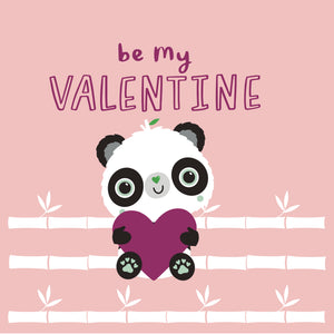 Be My Valentine | Eco-friendly Valentines Cards | Panda Joy UK