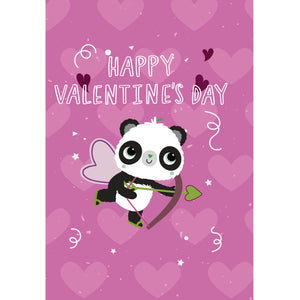 A6 Cupid Panda | Eco-friendly Valentines Cards | Panda Joy UK